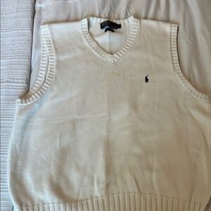 Polo Ralph Lauren White Sweater Vest